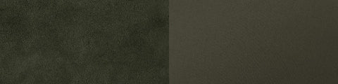 Close-up comparison of two dark olive green textured materials side by side with subtle surface variations
