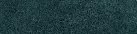 Close-up of deep teal suede surface with a soft, finely textured nap and subtle tonal variations throughout the fabric