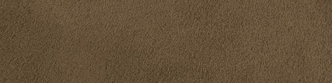 Close-up of warm fawn suede with a soft, velvety texture and gentle tonal shifts throughout the fabric surface